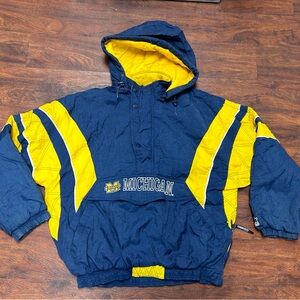 Vintage 90s Michigan University Starter Jacket Rare In This Condition! Zipper 2!